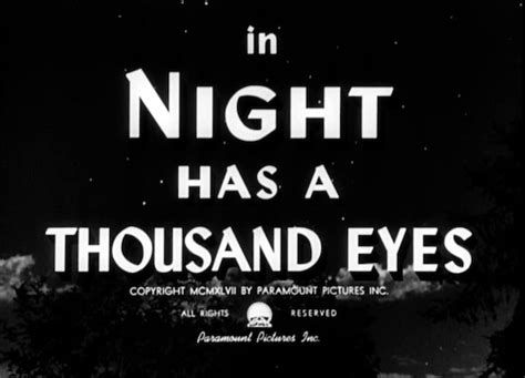 ¡Recuerda la época dorada de Hollywood con Night Has a Thousand Eyes un misterio sobrenatural y una historia de amor!